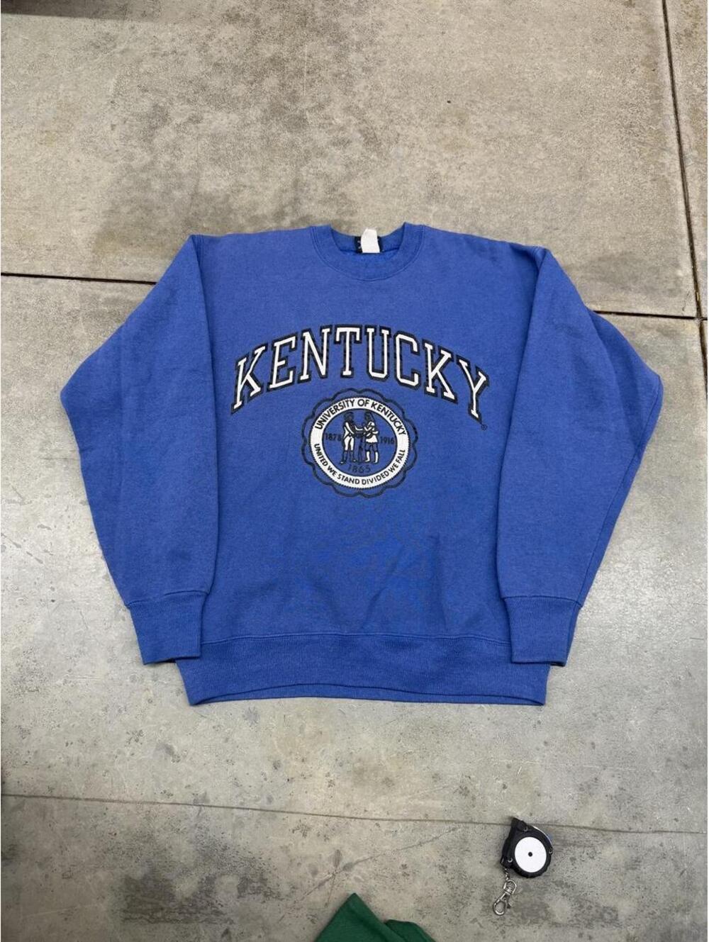 vintage university of kentucky collegiate blue crewneck size medium